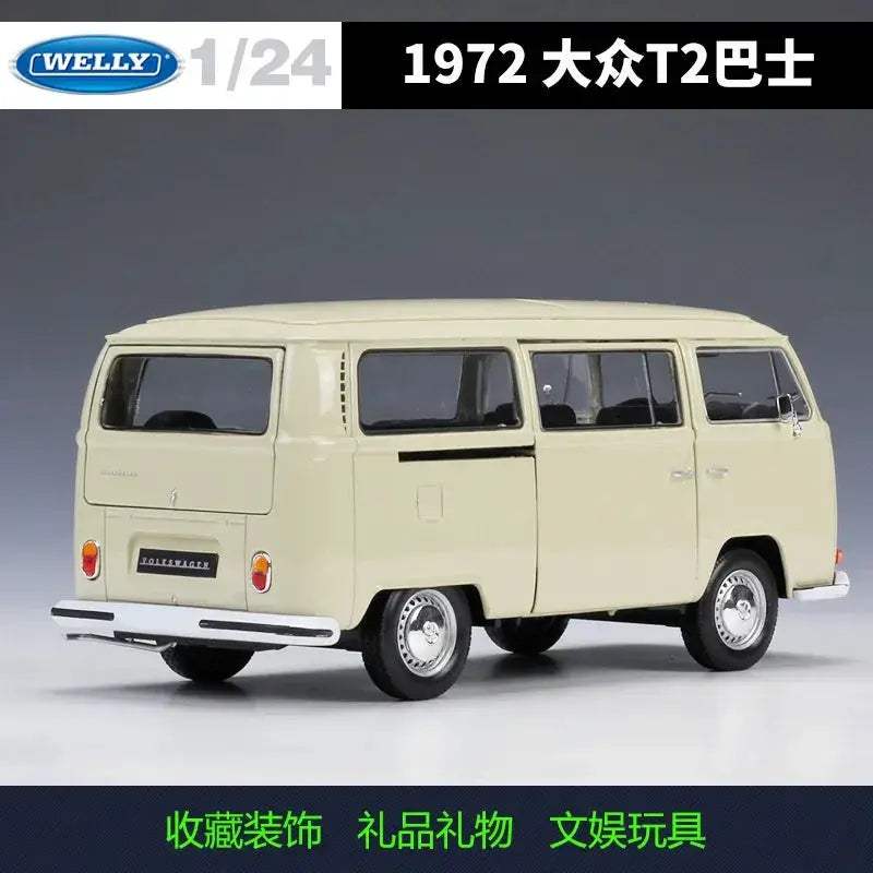 Welly 1 24 Volkswagen T1 T2 Bus Diecast Model Collectible - ToylandEU