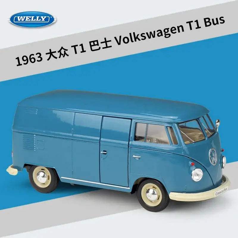 Welly 1 24 Volkswagen T1 T2 Bus Diecast Model Collectible - ToylandEU