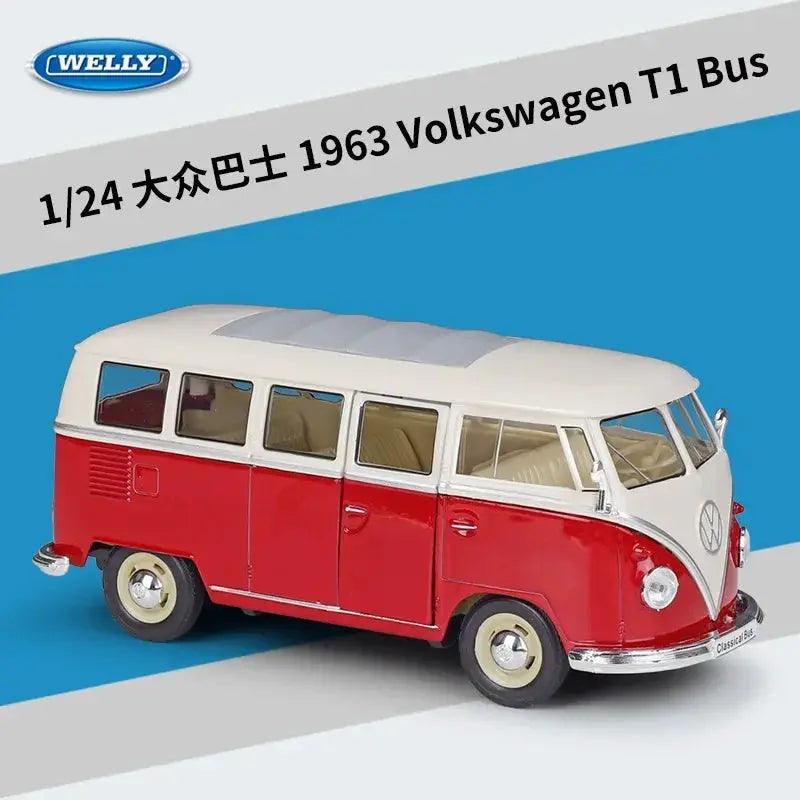  Welly 1 24 Volkswagen T1 T2 Bus Diecast Model Elite -  ToylandEU™