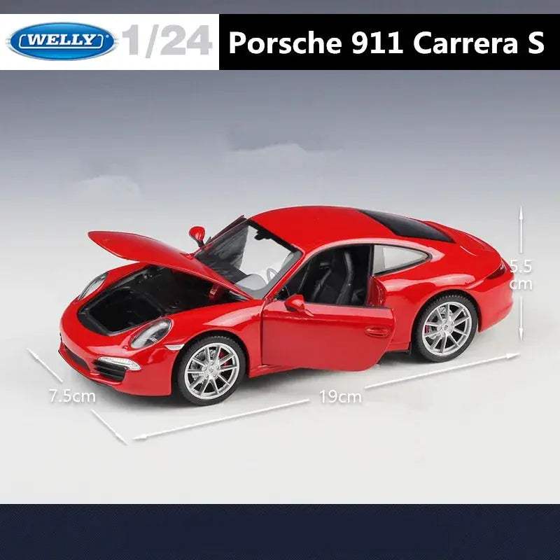 Welly 1to24 Porsche 911 Diecast Alloy Model Car Collectible Gift - ToylandEU
