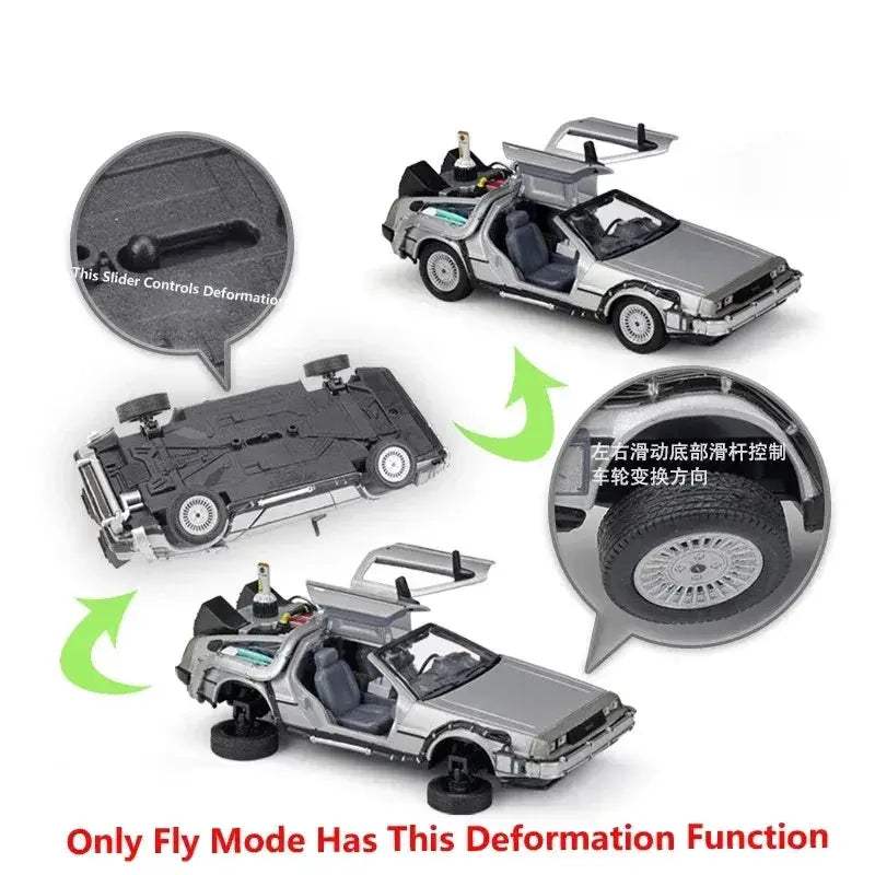 Welly Diecast DeLorean Model Car 124 Scale Collectible Gift - ToylandEU