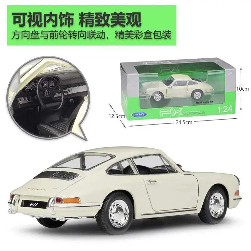 Welly Porsche 1964 Diecast Alloy Model Car Collectible - ToylandEU