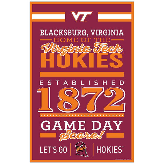 West Virginia Mountaineers 11x17 Wood Sign Established - ToylandEU