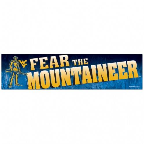 West Virginia Mountaineers 3x12 Bumper Strip Decal - ToylandEU
