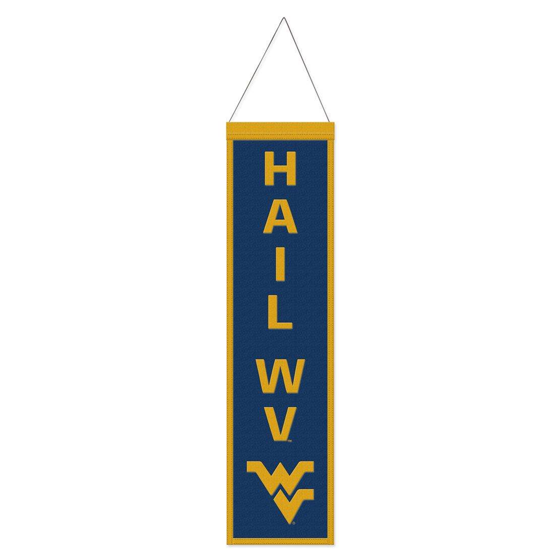 West Virginia Mountaineers Banner Wool 8x32 Heritage Slogan - ToylandEU
