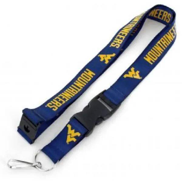  West Virginia Mountaineers Blue Lanyard Aminco Breakaway -  ToylandEU™