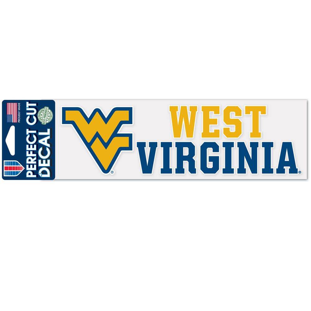 West Virginia Mountaineers Decal 3x10 Perfect Cut Wordmark - ToylandEU