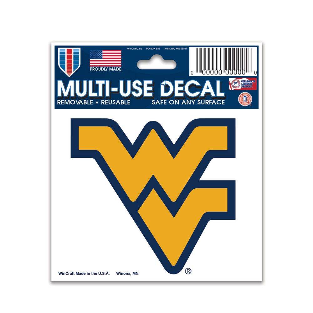 West Virginia Mountaineers Decal 3x4 Multi Use Color - ToylandEU