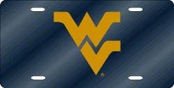 West Virginia Mountaineers License Plate Laser Cut Blue - ToylandEU