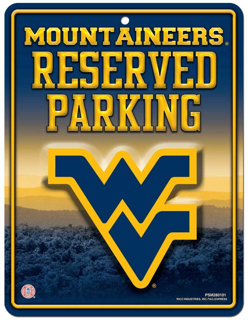West Virginia Mountaineers Metal Parking Sign Special Order - ToylandEU