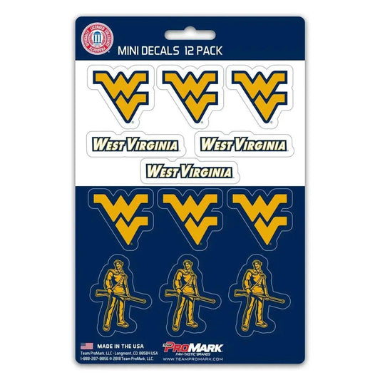  West Virginia Mountaineers Mini Decal Set 12 Pack Vinyl -  ToylandEU™