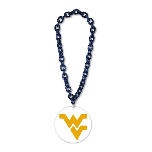 West Virginia Mountaineers Necklace 38 Inch Fan Chain - ToylandEU