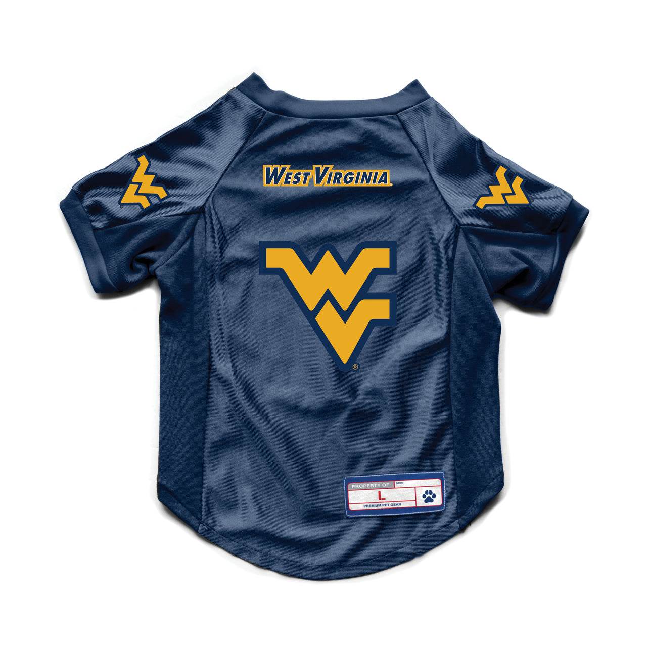 West Virginia Mountaineers Pet Jersey Stretch Size S - ToylandEU