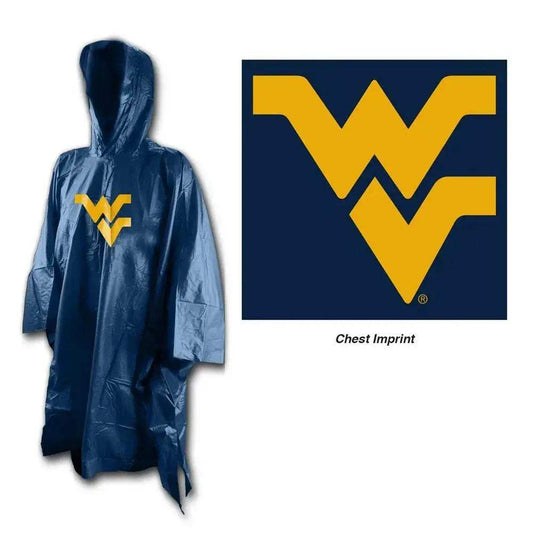  West Virginia Mountaineers Rain Poncho One Size Fits Most -  ToylandEU™