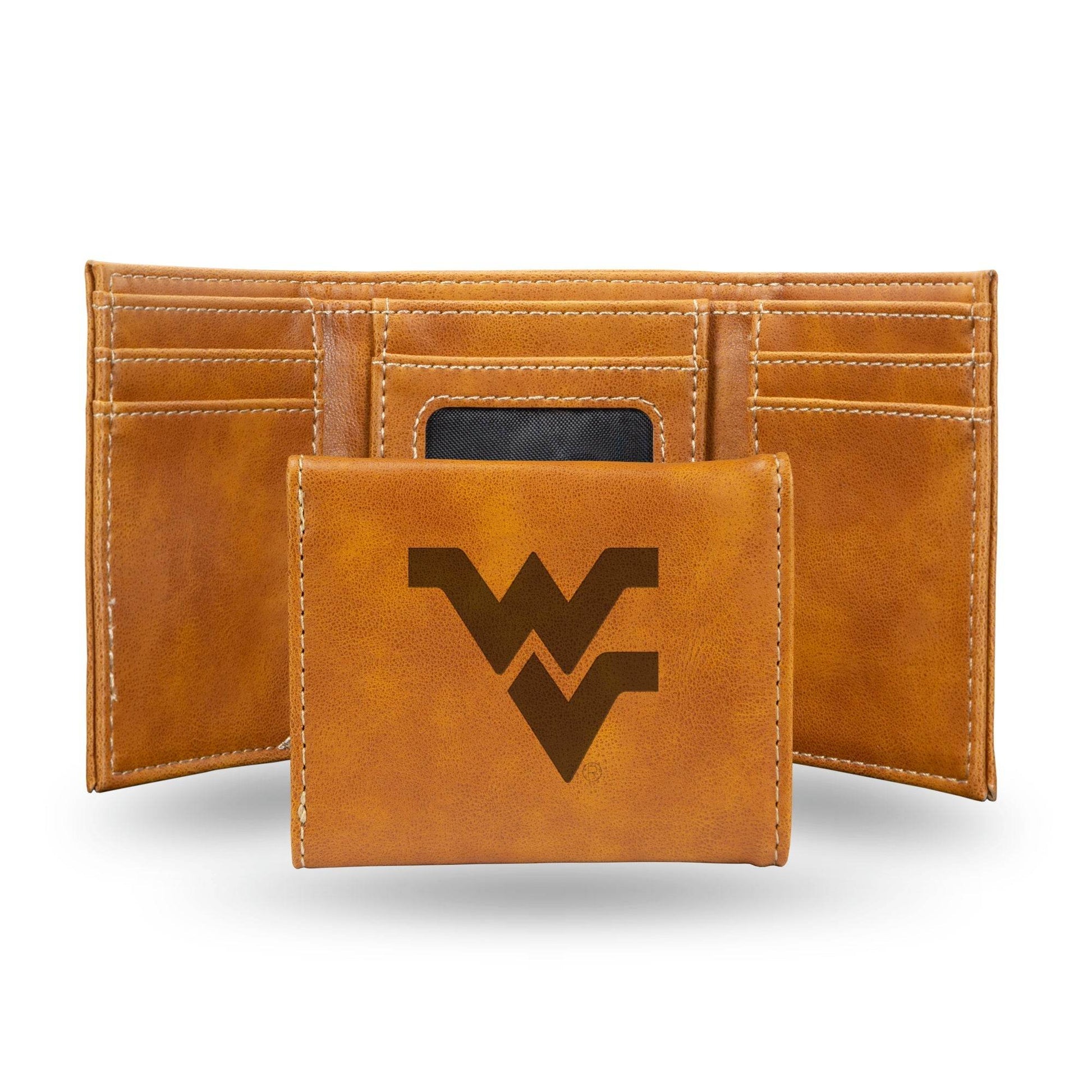 West Virginia Mountaineers Trifold Wallet Laser Engraved - ToylandEU