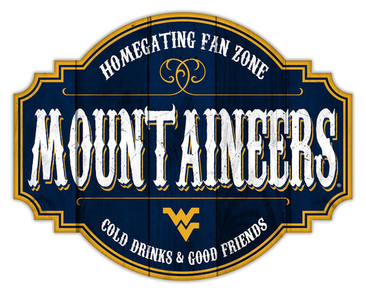 West Virginia Mountaineers Wood Sign 12 Homegating Tavern - ToylandEU