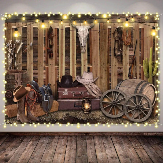  Western Cowboy Backdrop 7x5ft for Wild West Parties -  ToylandEU™