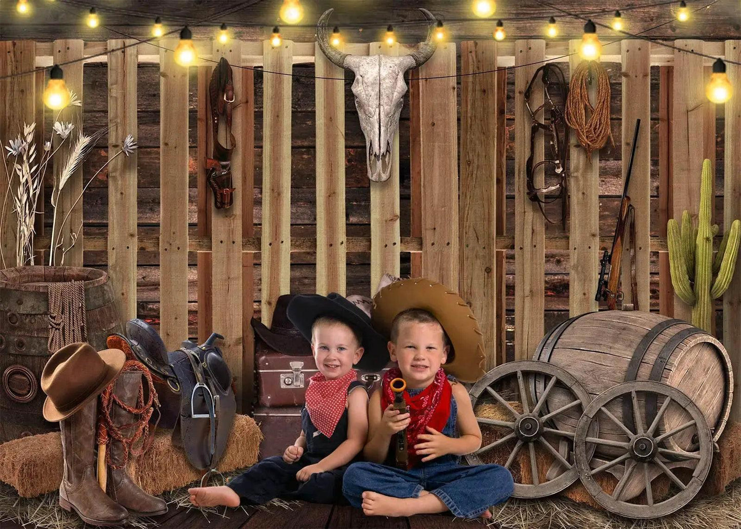  Western Cowboy Backdrop 7x5ft for Wild West Parties -  ToylandEU™