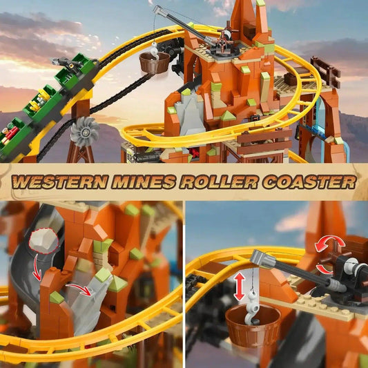  Western Roller Coaster Building Set Mine Train Lego -  ToylandEU™