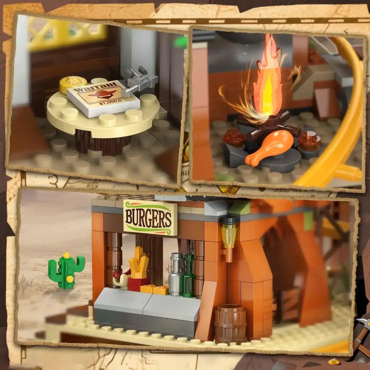  Western Roller Coaster Building Set Mine Train Lego -  ToylandEU™