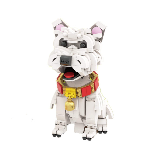 Westie Dog Small Particle Building Blocks | BR6003