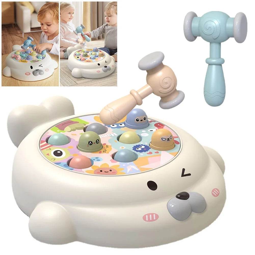 Educational Interactive Toy Whack A Mole Game Hobbies Pounding Hammers Included Knocking Toy Seal Montessori Gift for Kid - ToylandEU