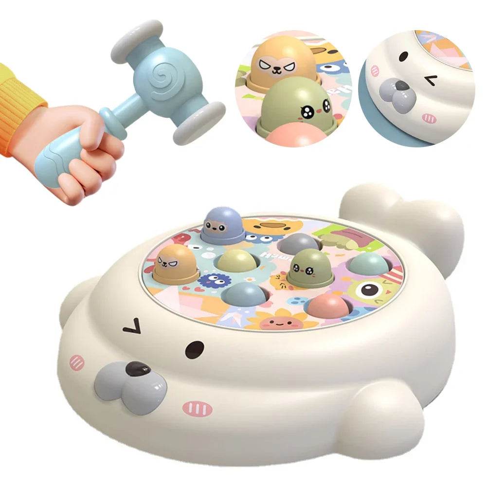 Educational Interactive Toy Whack A Mole Game Hobbies Pounding Hammers Included Knocking Toy Seal Montessori Gift for Kid - ToylandEU