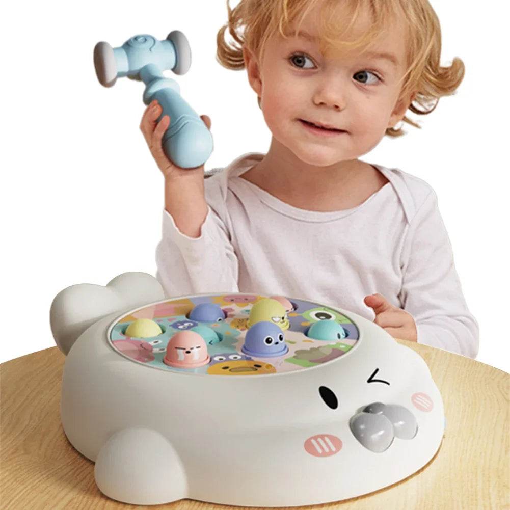 Educational Interactive Toy Whack A Mole Game Hobbies Pounding Hammers Included Knocking Toy Seal Montessori Gift for Kid - ToylandEU
