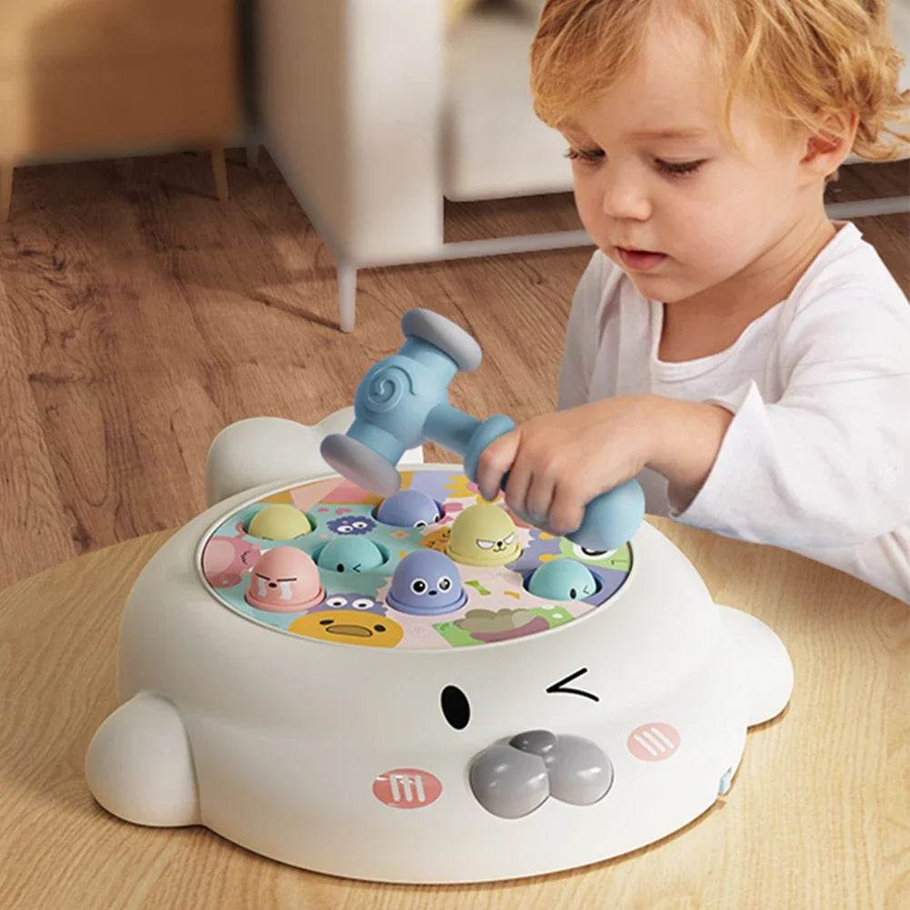 Educational Interactive Toy Whack A Mole Game Hobbies Pounding Hammers Included Knocking Toy Seal Montessori Gift for Kid - ToylandEU