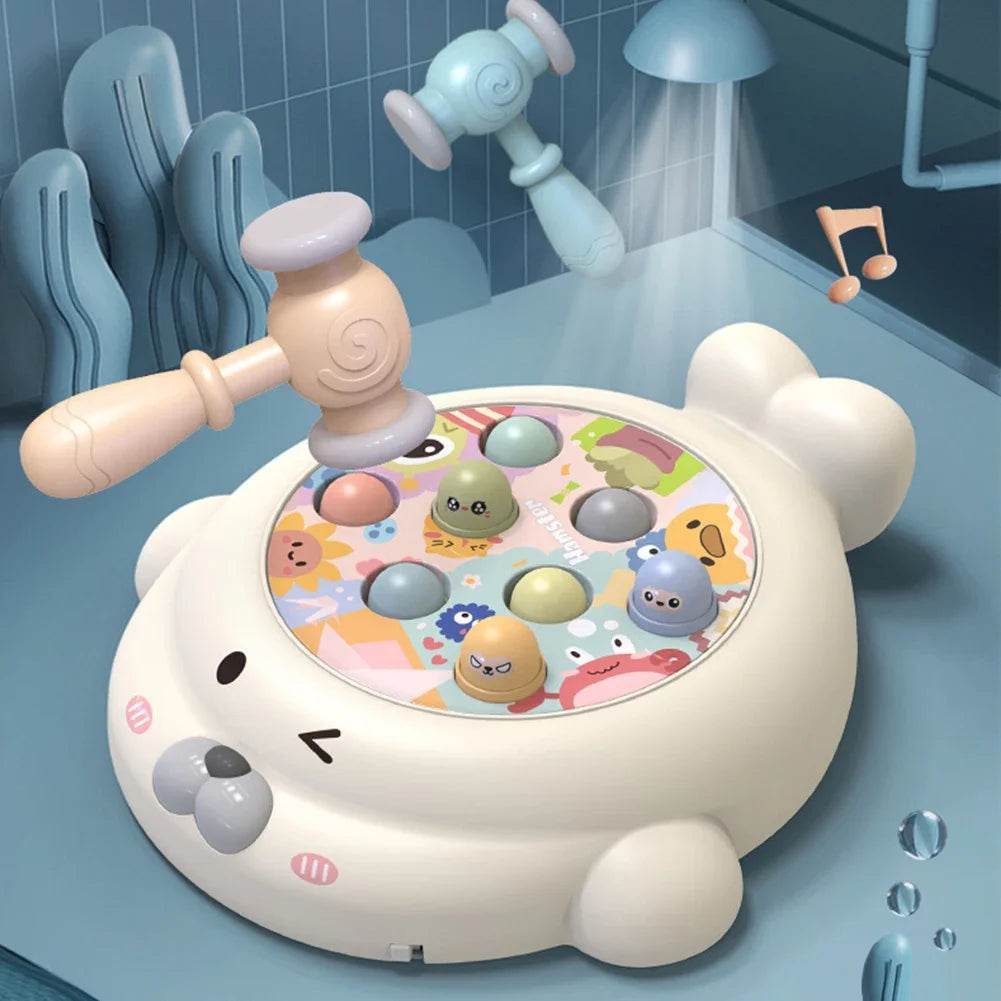 Educational Interactive Toy Whack A Mole Game Hobbies Pounding Hammers Included Knocking Toy Seal Montessori Gift for Kid - ToylandEU