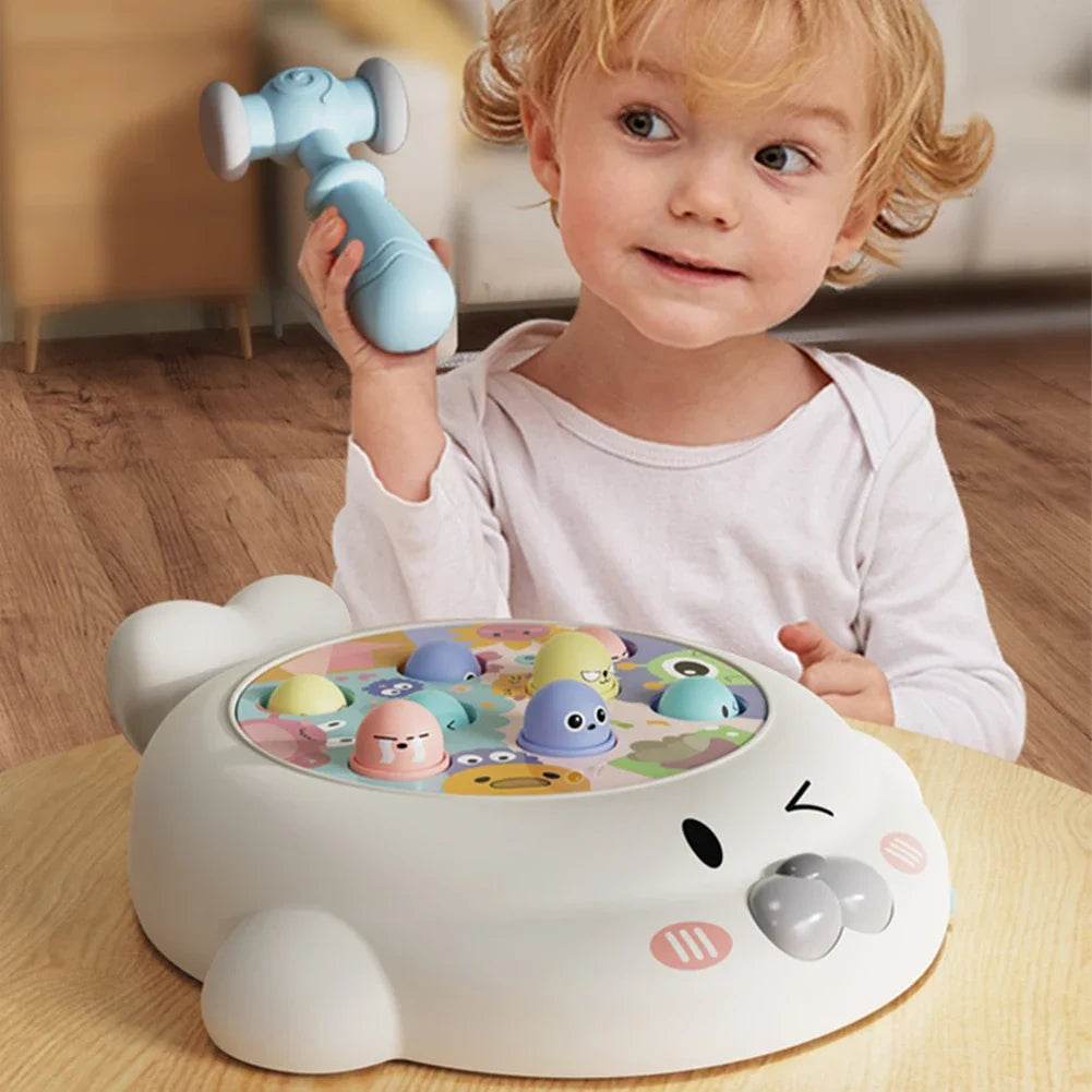Educational Interactive Toy Whack A Mole Game Hobbies Pounding Hammers Included Knocking Toy Seal Montessori Gift for Kid - ToylandEU