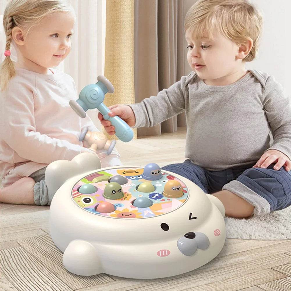 Educational Interactive Toy Whack A Mole Game Hobbies Pounding Hammers Included Knocking Toy Seal Montessori Gift for Kid - ToylandEU
