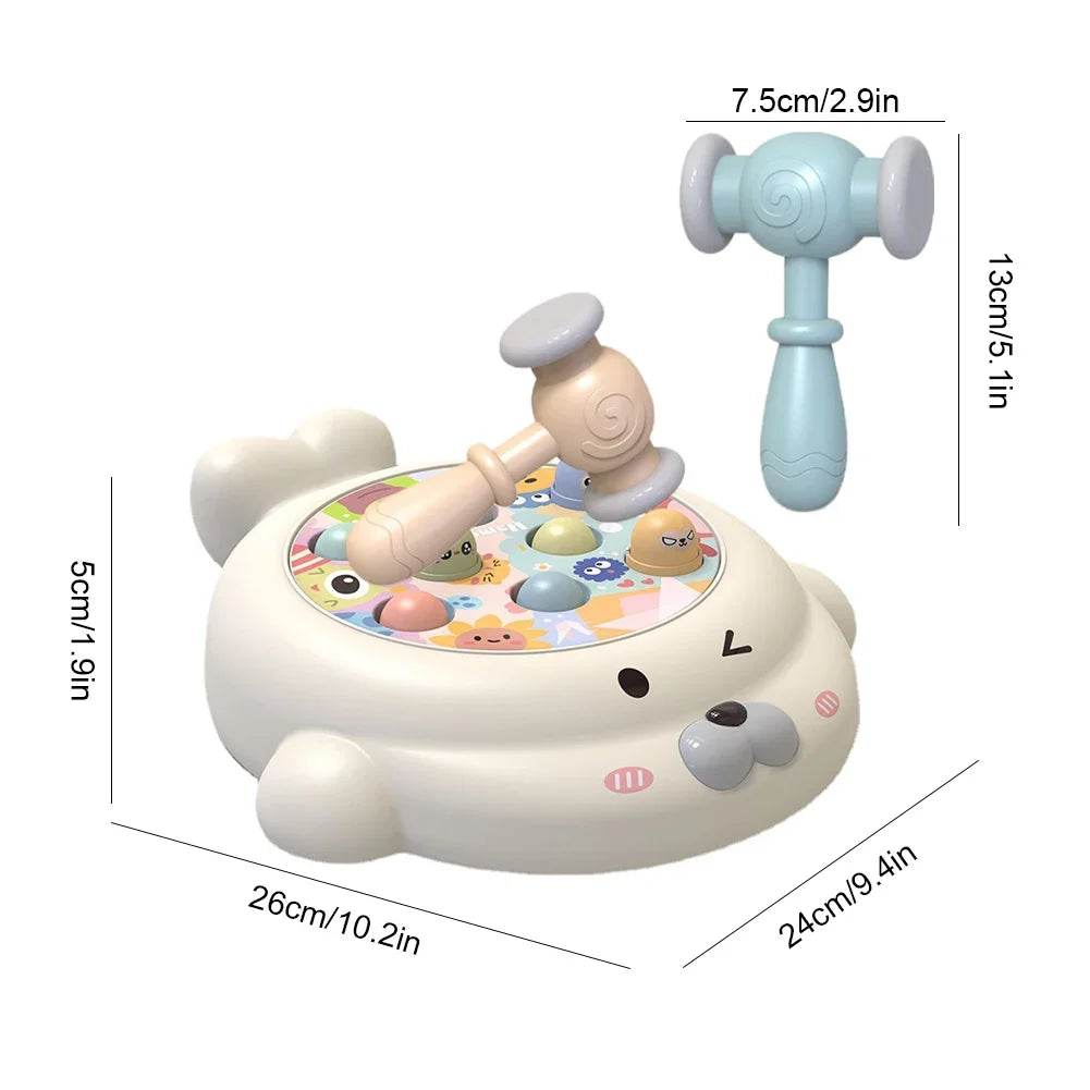 Educational Interactive Toy Whack A Mole Game Hobbies Pounding Hammers Included Knocking Toy Seal Montessori Gift for Kid - ToylandEU
