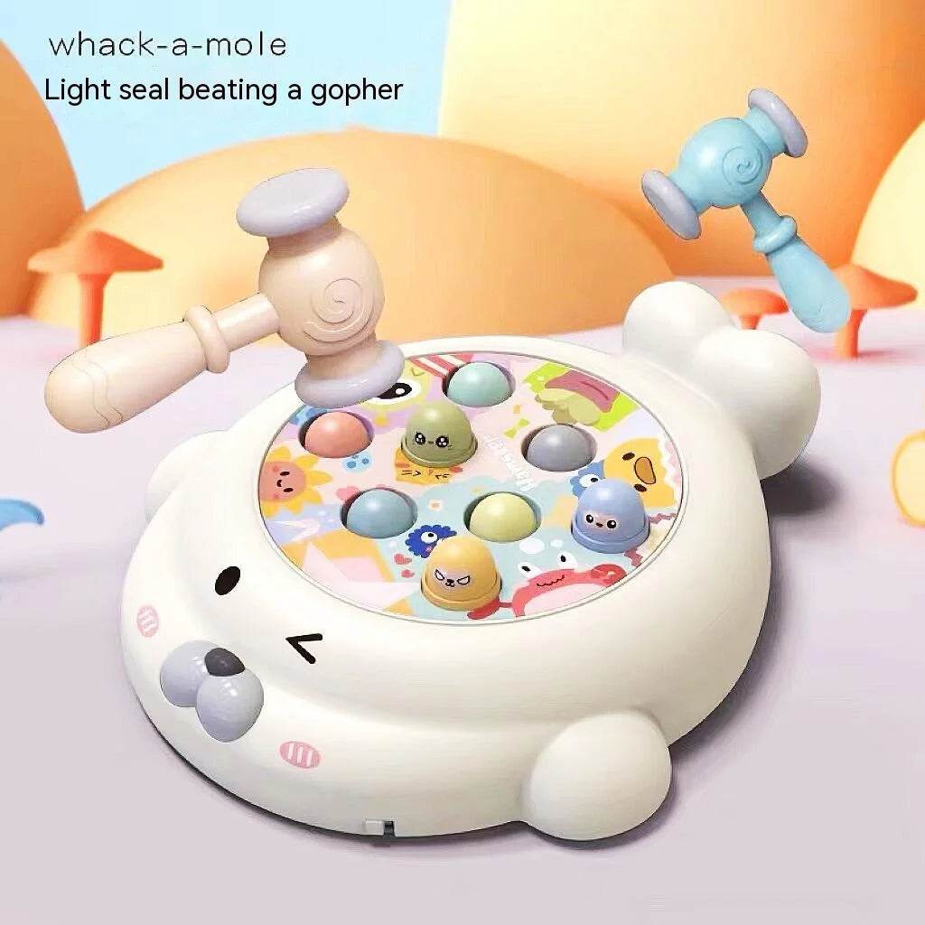 Educational Interactive Toy Whack A Mole Game Hobbies Pounding Hammers Included Knocking Toy Seal Montessori Gift for Kid - ToylandEU