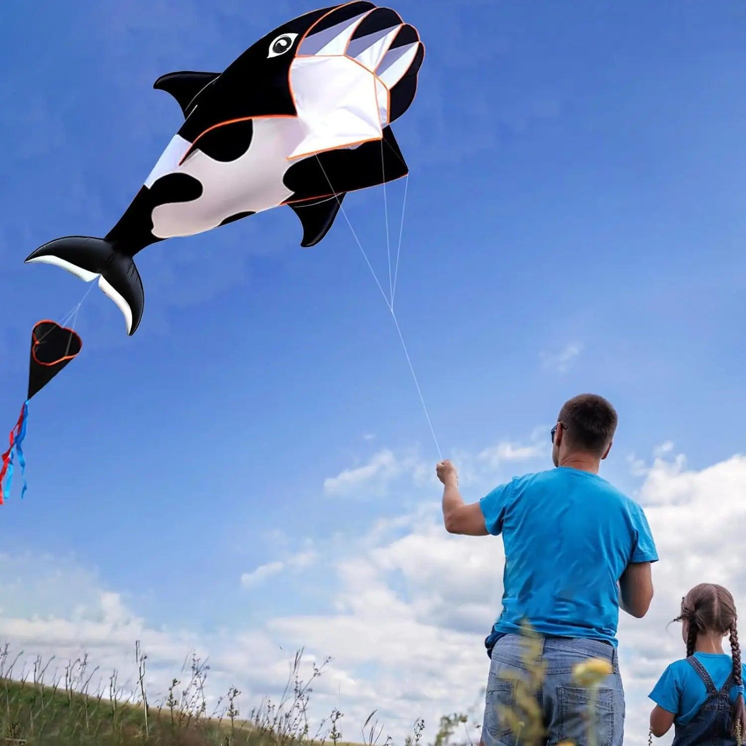 Whale Dolphin Kite | 57-Inch Single Line | Toylandeu™ 