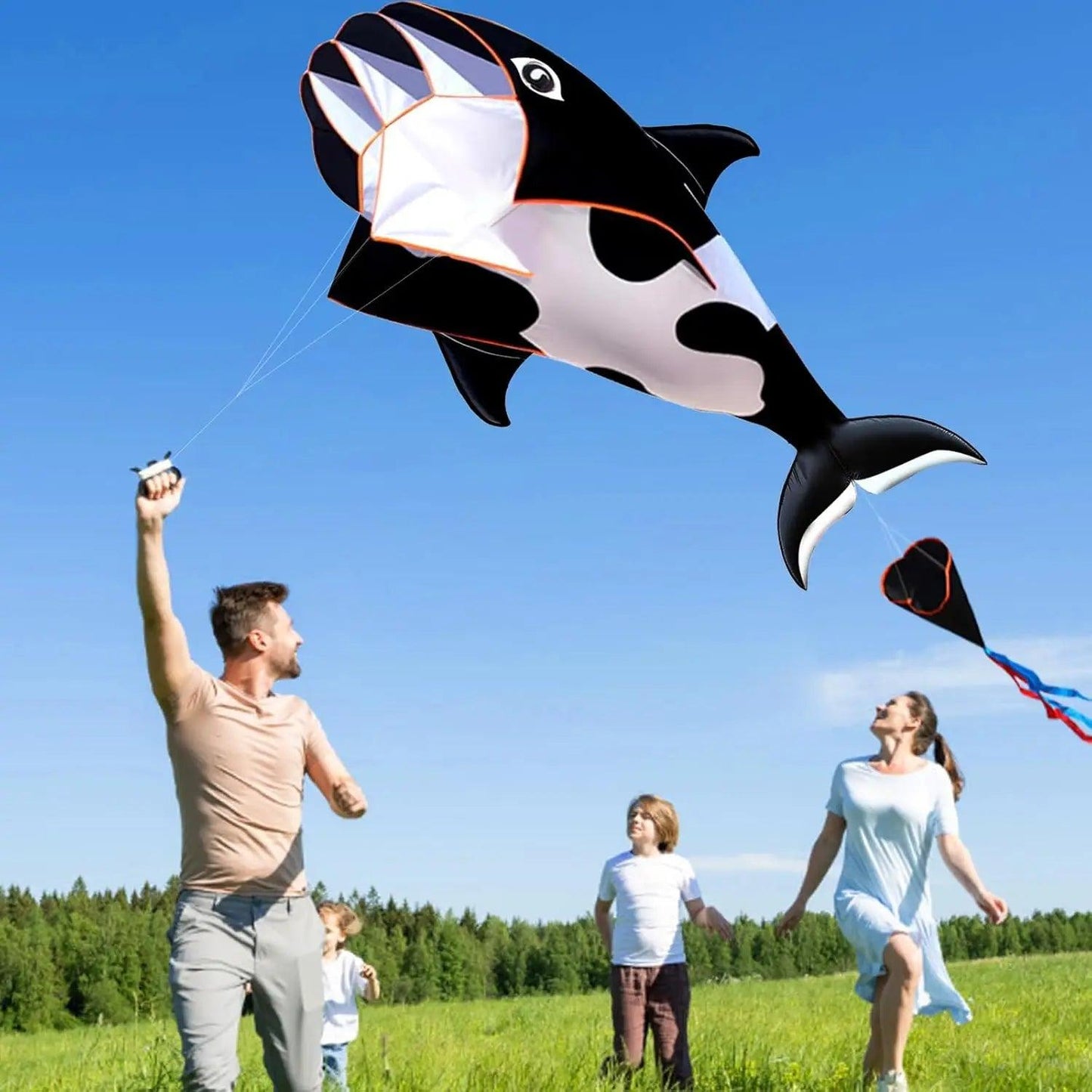  Whale Dolphin Kite | 57-Inch Single Line | Toylandeu™ 