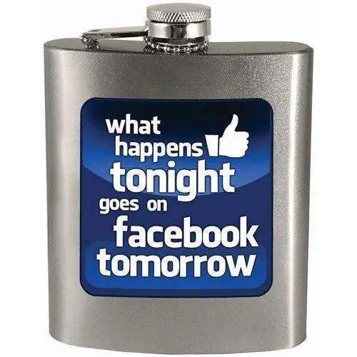 Facebook Tomorrow 7oz Stainless Steel Hip Flask Durable Gift - ToylandEU