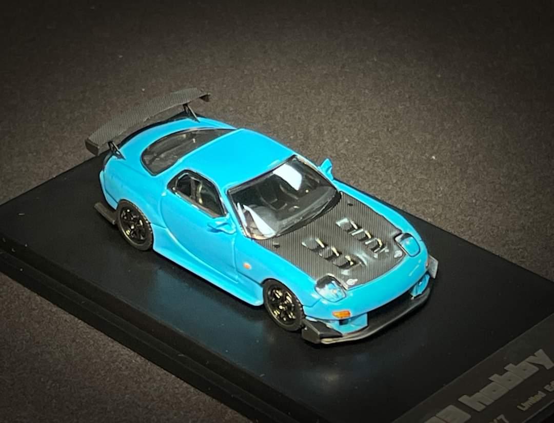 123 Hobby Mazda FD3S RX-7 in Baby Blue 1:64 - ToylandEU