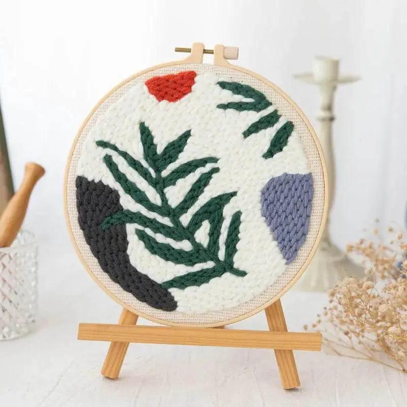  Whimsical Cartoon Punch Needle Embroidery Kit for Creative Home Decor -  ToylandEU™