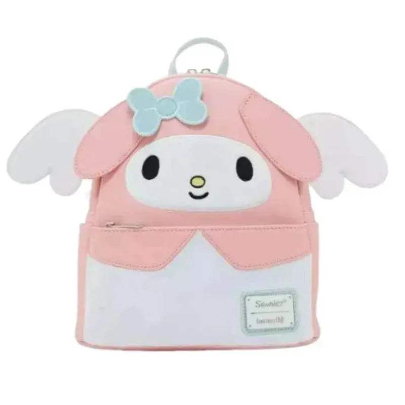 Whimsical Floral Allover Print Mini Backpack With Double Straps And Pink Bow Featuring Aristocats Marie For Women - ToylandEU