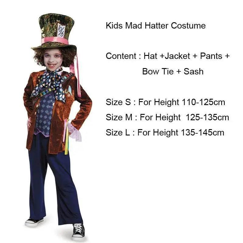  Whimsical Mad Hatter Kids Costume – Perfect for Halloween & Cosplay -  ToylandEU™