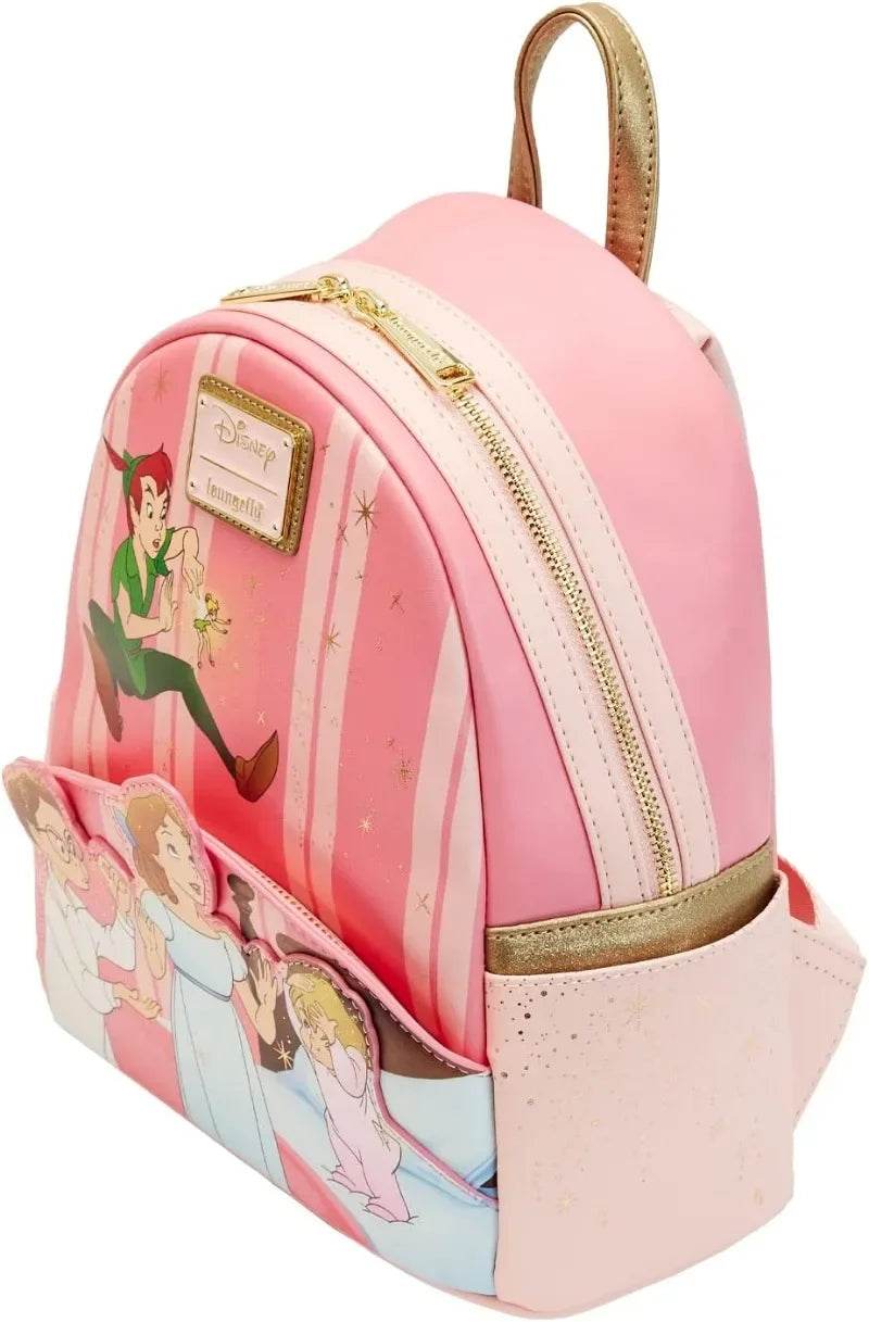 Whimsical Mini Backpack With Double Strap Second Star Glow You Can Fly Teal 70th Anniversary For Women - ToylandEU
