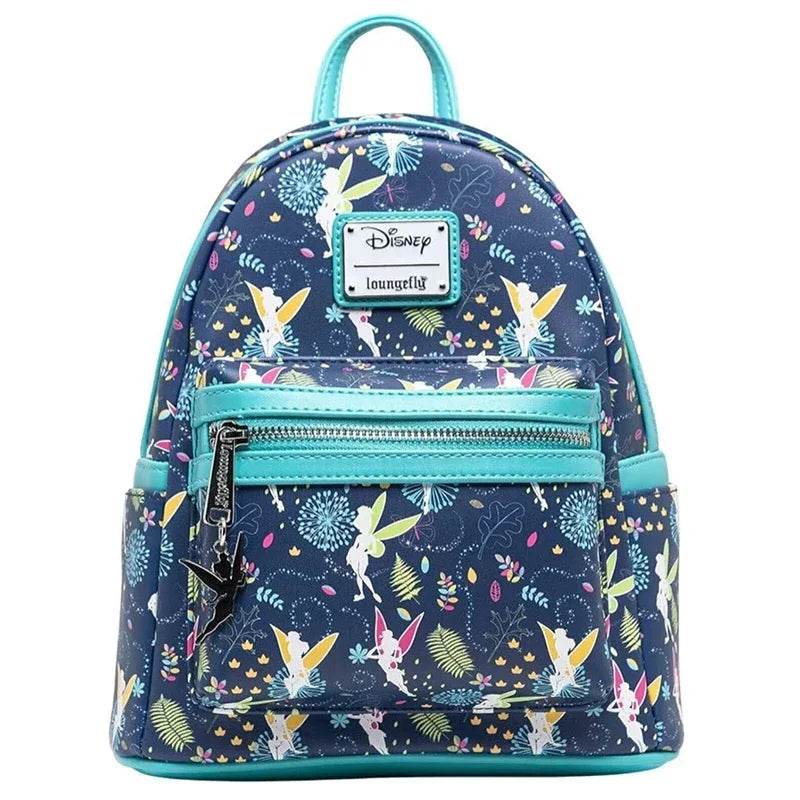 Whimsical Mini Backpack With Double Strap Second Star Glow You Can Fly Teal 70th Anniversary For Women - ToylandEU