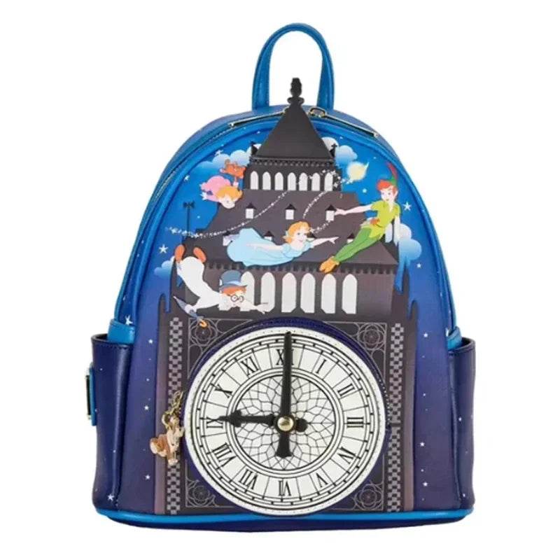 Whimsical Mini Backpack With Double Strap Second Star Glow You Can Fly Teal 70th Anniversary For Women - ToylandEU