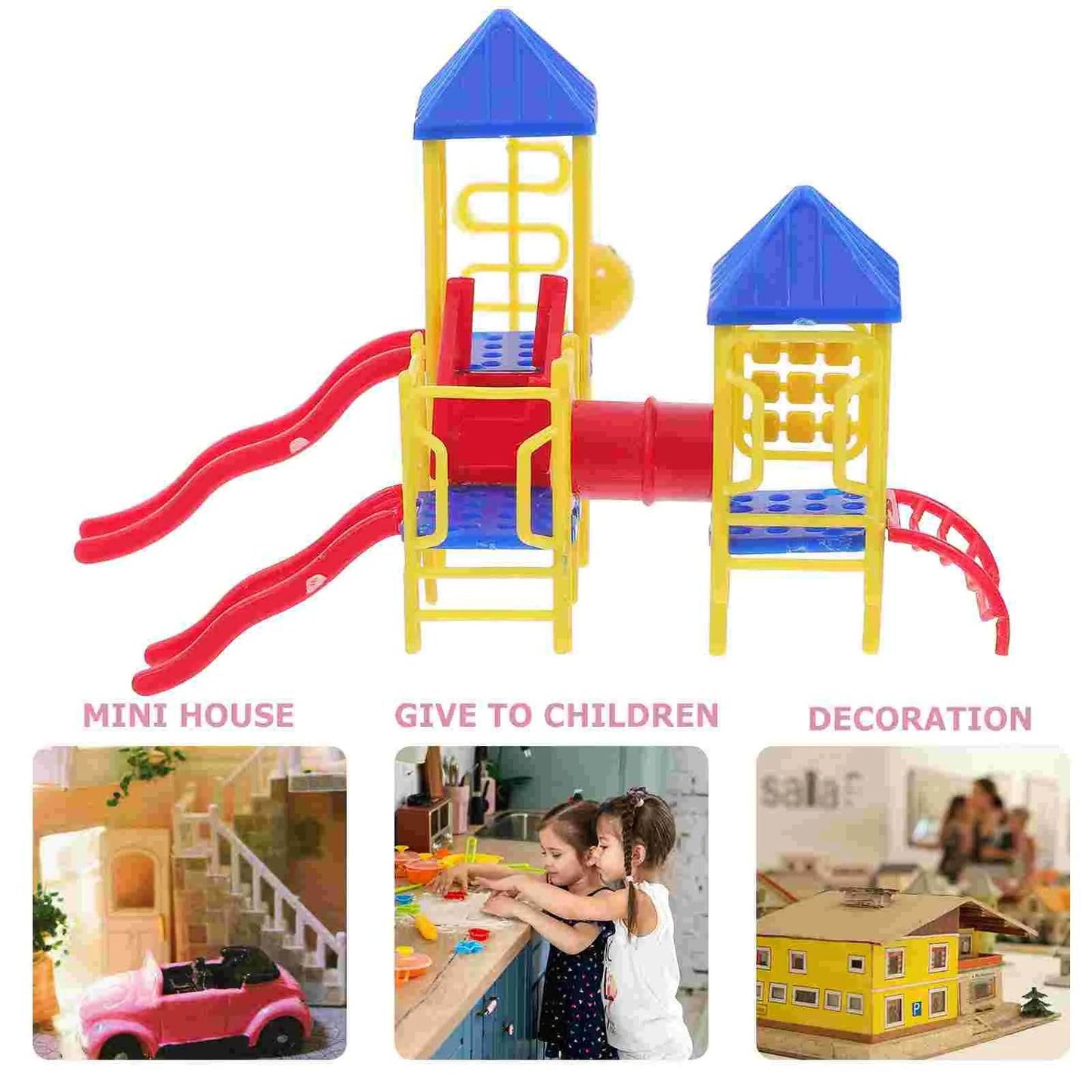 Whimsical Miniature Playground Set for Dollhouse Decor and Fun - ToylandEU