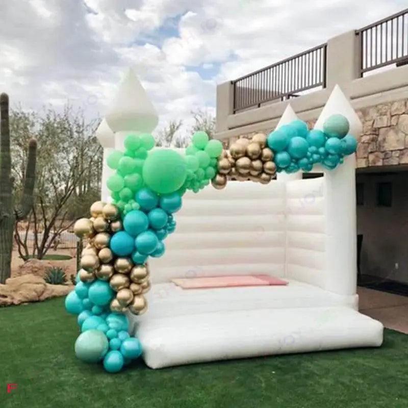  White Bounce House Pink Bouncer Wedding Party Bouncy Castle -  ToylandEU™