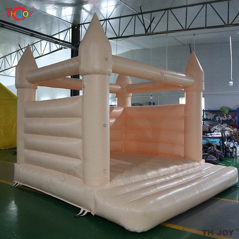 White Bounce House Pink Bouncer Wedding Party Bouncy Castle - ToylandEU
