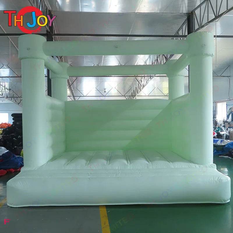 White Bounce House Pink Bouncer Wedding Party Bouncy Castle - ToylandEU