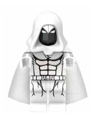 White Cloaked Vigilante Custom Figure ABS Plastic LEGO Compatible Display Ready - ToylandEU