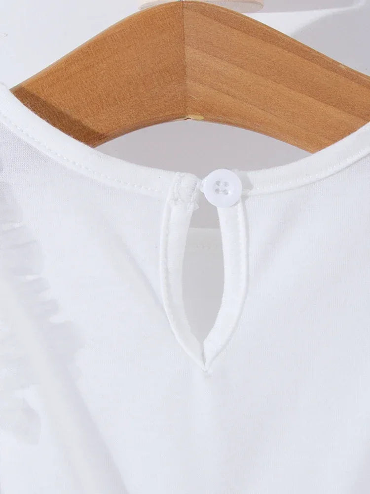 White Gauze Baby Baptism Dress for Special Occasions - ToylandEU